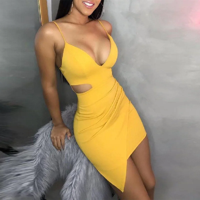 Women Dress, Sleeveless, V-Neck Party Dress Lace Sexy Club