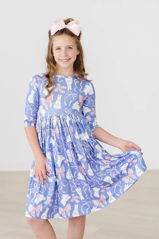 Hop, Skip & Twirl 3/4 Sleeve Pocket Twirl Dress Tunics Seasonal trendy