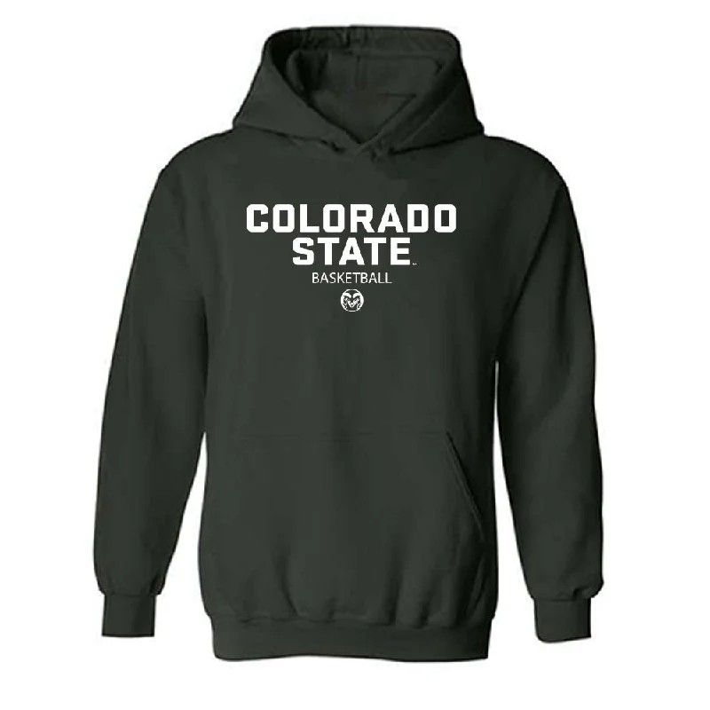 Colorado State - NCAA Women's Basketball : Emma Ronsiek - Classic Shersey Hooded Sweatshirt Hoodie with Elastic Waist Stretchable Comfortable