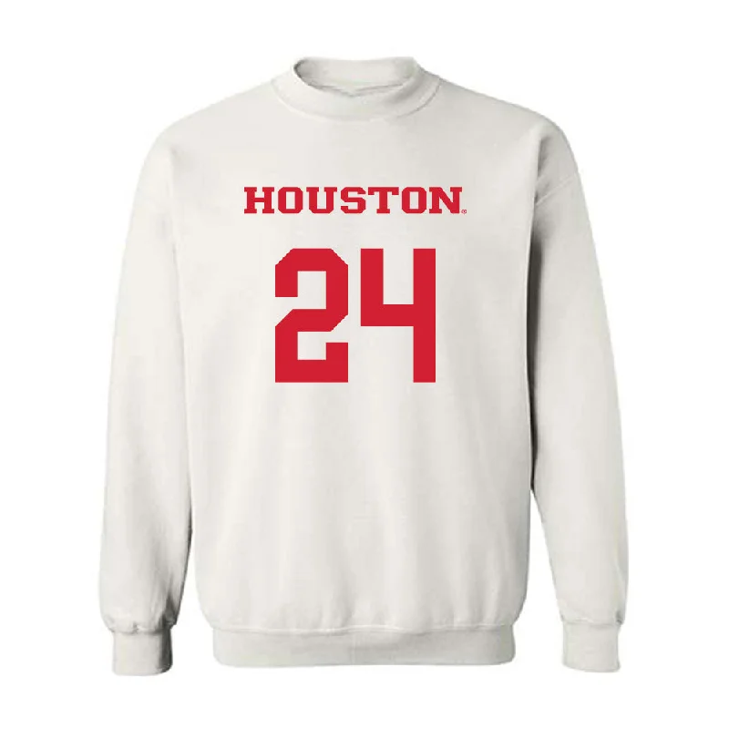 Houston - NCAA Women's Basketball : Eylia Love - Classic Shersey Crewneck Sweatshirt Hoodie with Rhinestones Sparkly Elegant