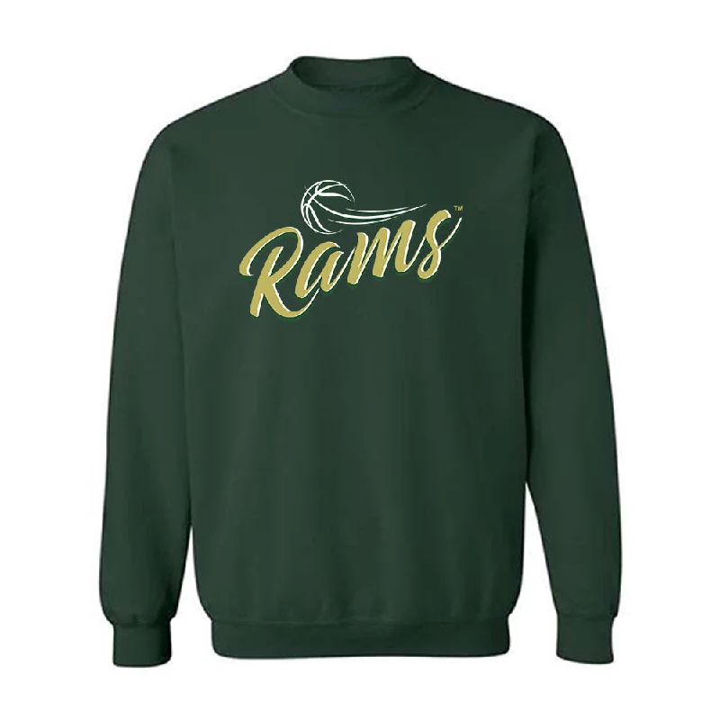Colorado State - NCAA Women's Basketball : Emma Ronsiek - Crewneck Sweatshirt Hoodie with Hem Applique Textured Unique