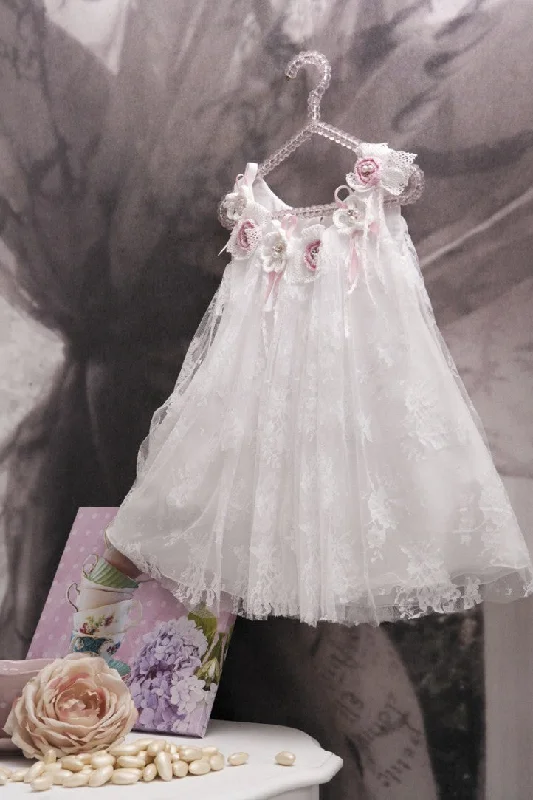 Styled by Alexandros - Vintage White Lace Party Dress Tunics Sophisticated sleek