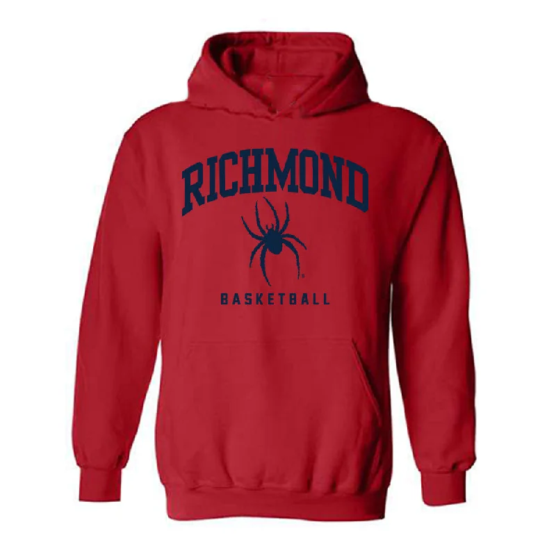 Richmond - NCAA Women's Basketball : Stephanie Ouderkirk - Classic Shersey Hooded Sweatshirt Hoodie with Snap Buttons Easy Quick
