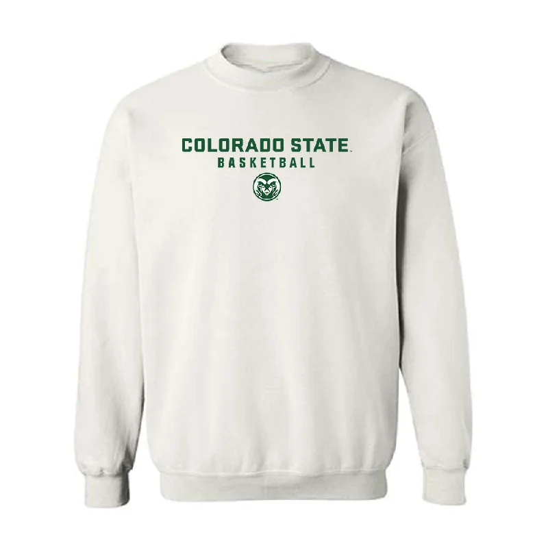 Colorado State - NCAA Women's Basketball : Emma Ronsiek - Classic Shersey Crewneck Sweatshirt Hoodie with High-Low Hem Asymmetrical Trendy