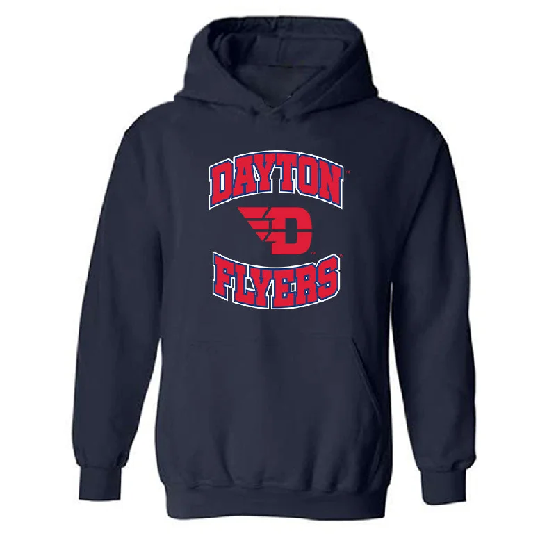 Dayton - NCAA Women's Basketball : Shantavia Dawkins - Generic Shersey Hooded Sweatshirt Hoodie with Puffed Sleeves Voluminous Trendy