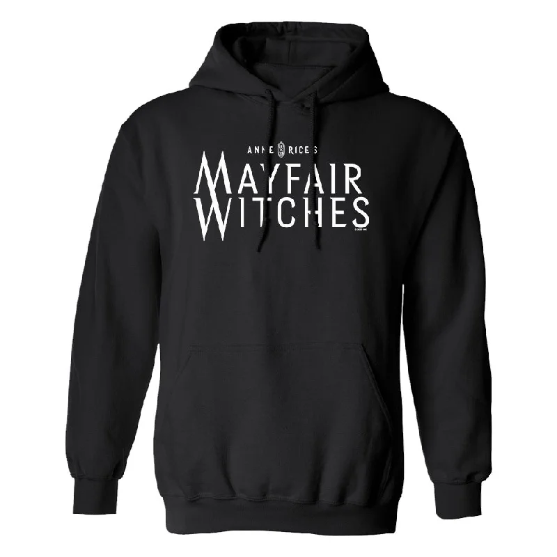 Anne Rice's Mayfair Witches Logo Fleece Hooded Sweatshirt Hoodie with Strings Custom Fit Adjustable
