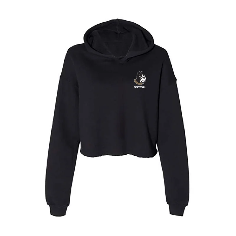 Wofford - NCAA Women's Basketball : Molly Masingale - Women's Crop Fleece Hoodie Hoodie with Puffed Sleeves Voluminous Trendy