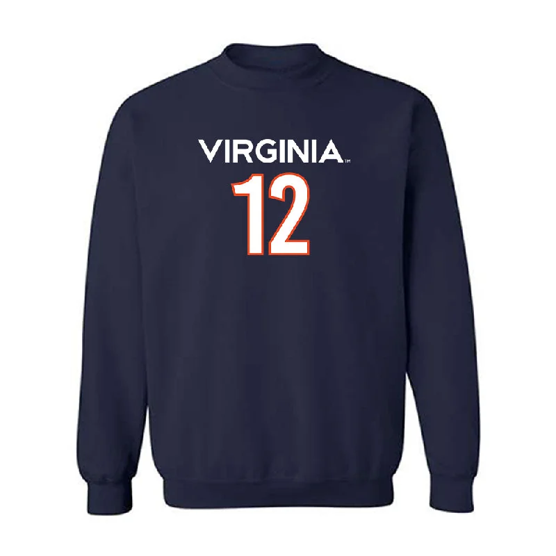 Virginia - NCAA Women's Basketball : Kamryn Kitchen - Replica Shersey Crewneck Sweatshirt Hoodie with Illustration Artistic Creative