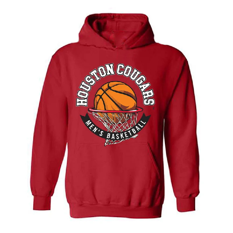 Houston - NCAA Women's Basketball : Eylia Love - Sports Shersey Hooded Sweatshirt Hoodie with Mesh Breathable Sporty