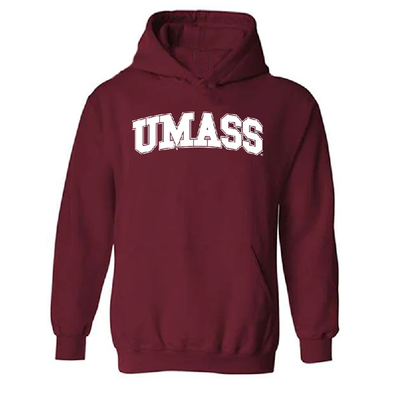 UMass - NCAA Women's Basketball : Taylor Derkack - Hooded Sweatshirt Hoodie with Typography Text Message