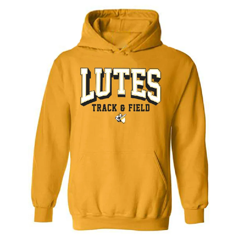 PLU - NCAA Women's Track & Field : Sydney Sparks - Classic Shersey Hooded Sweatshirt Hoodie with Ribbed Hem Stretchable Secure