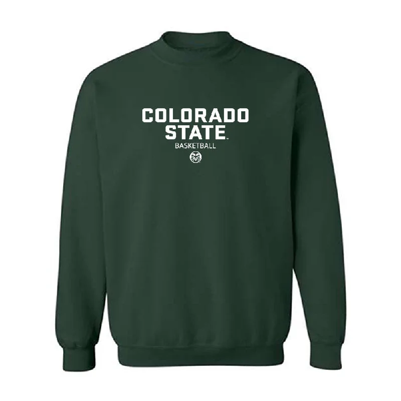 Colorado State - NCAA Women's Basketball : Emma Ronsiek - Classic Shersey Crewneck Sweatshirt Hoodie with Hem Patch Decorative Personalized