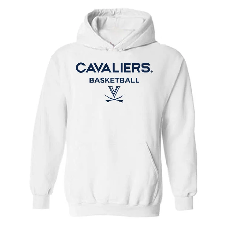 Virginia - NCAA Women's Basketball : Kamryn Kitchen - Classic Shersey Hooded Sweatshirt Hoodie with Applique Textured Unique