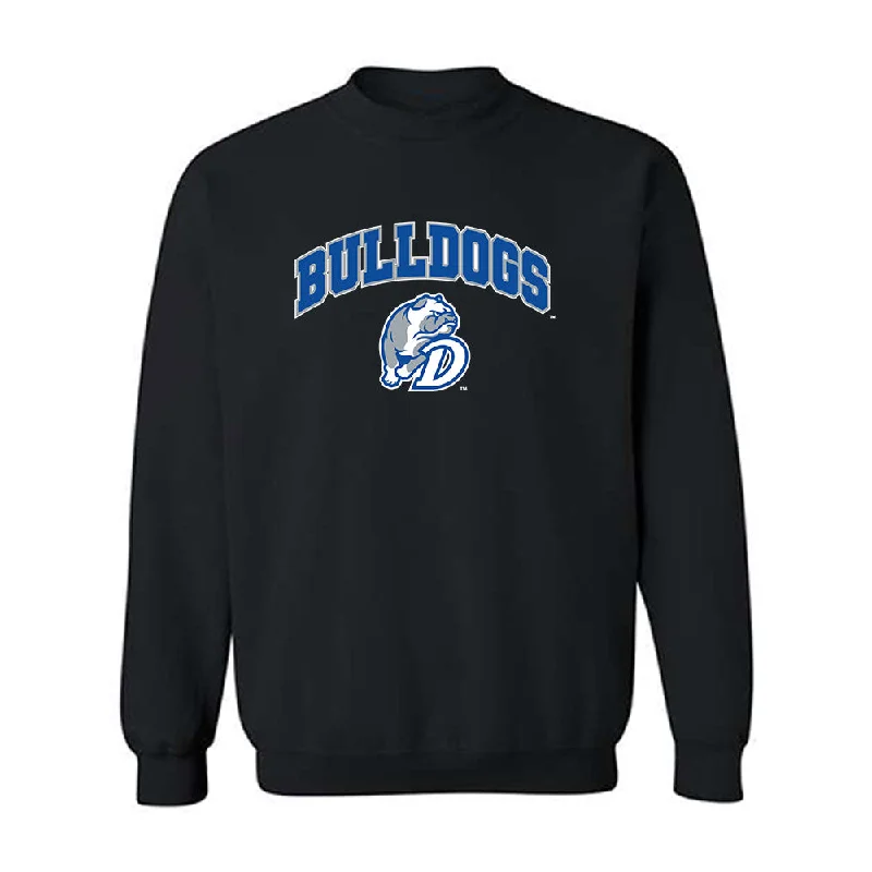 Drake - NCAA Women's Basketball : Peyton McCabe - Crewneck Sweatshirt Hoodie with Velcro Closure Adjustable Secure