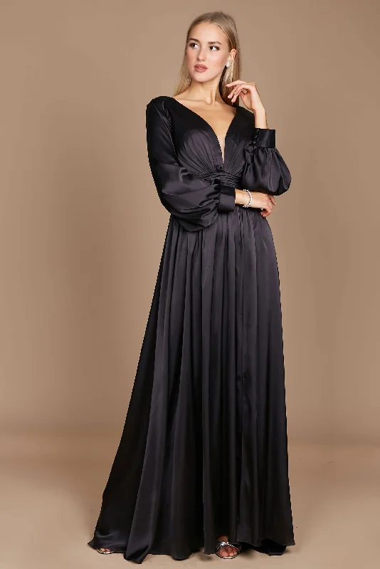 Long Sleeve Formal Evening Party Dress Tunics Prom sequined