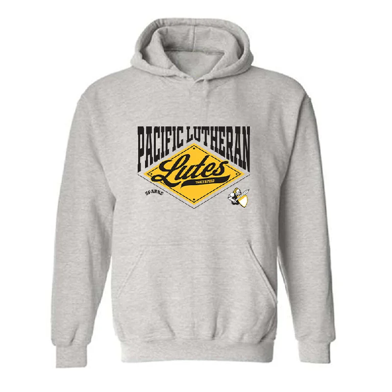 PLU - NCAA Women's Track & Field : Sydney Sparks - Classic Fashion Shersey Hooded Sweatshirt Hoodie with Rhinestones Sparkly Elegant