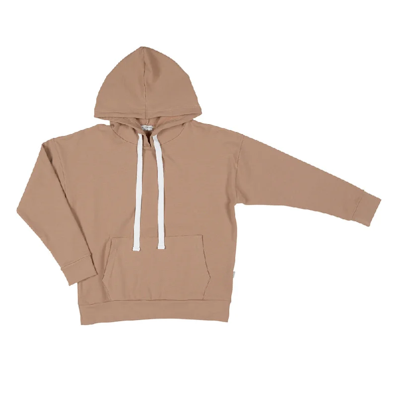 Caramel Ladies Hoodie Hoodie with Lace Feminine Delicate