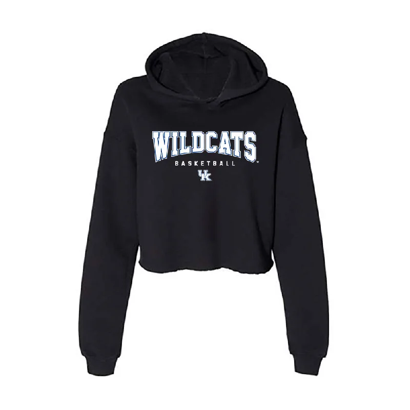 Kentucky - NCAA Women's Basketball : Georgia Amoore - Women's Crop Fleece Hoodie Hoodie with Back Slit Movement Comfort