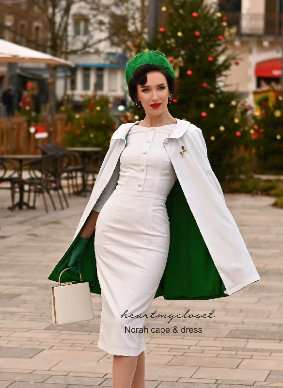 NORAH cape and dress - vintage 1950s inspired outfit Tunics Short Trendy