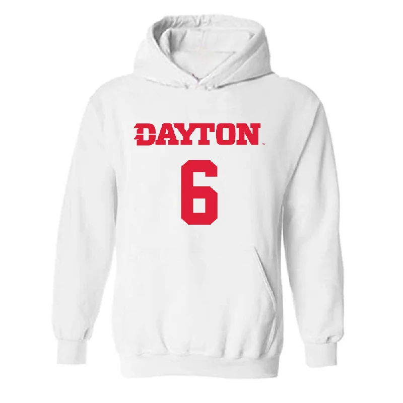 Dayton - NCAA Women's Basketball : Rikki Harris - Classic Shersey Hooded Sweatshirt Hoodie with Hem Drawcord Adjustable Customizable