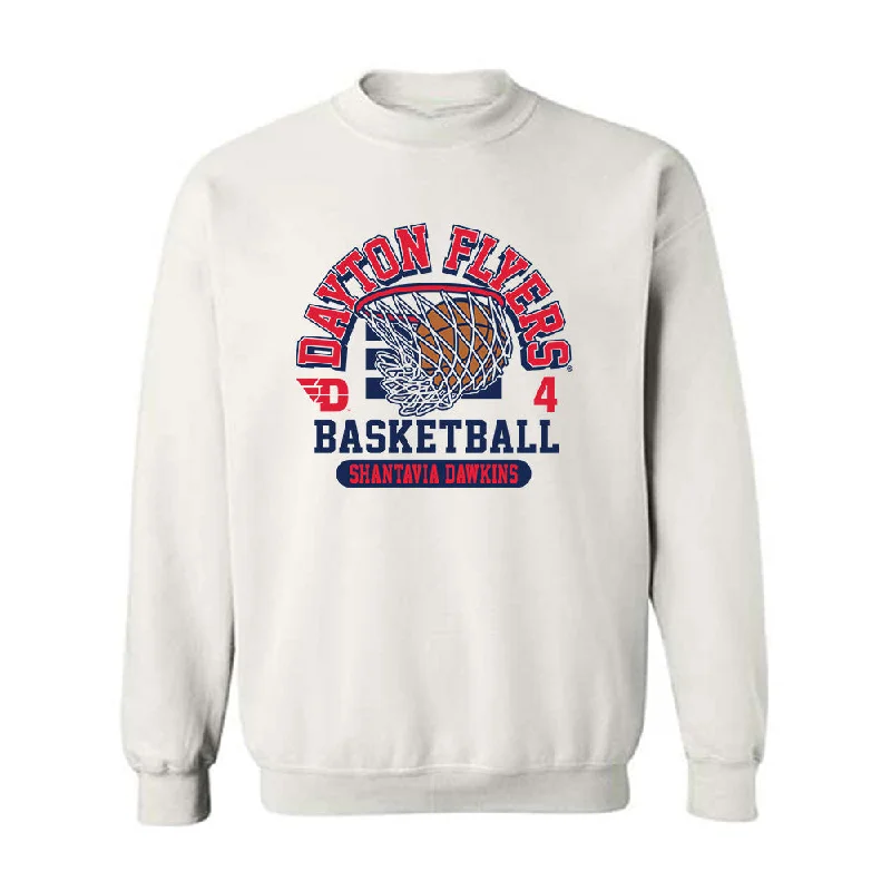 Dayton - NCAA Women's Basketball : Shantavia Dawkins - Classic Fashion Shersey Crewneck Sweatshirt Hoodie with Metallic Shiny Futuristic