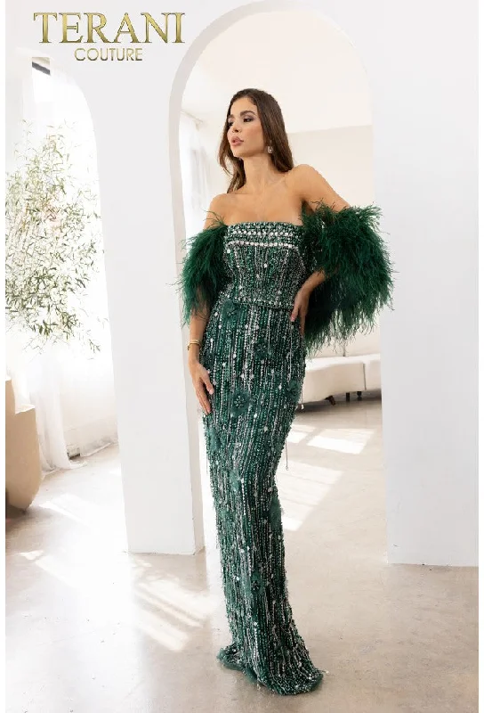 Terani Couture 241GL2603 pageant dress Tunics Handmade artisanal