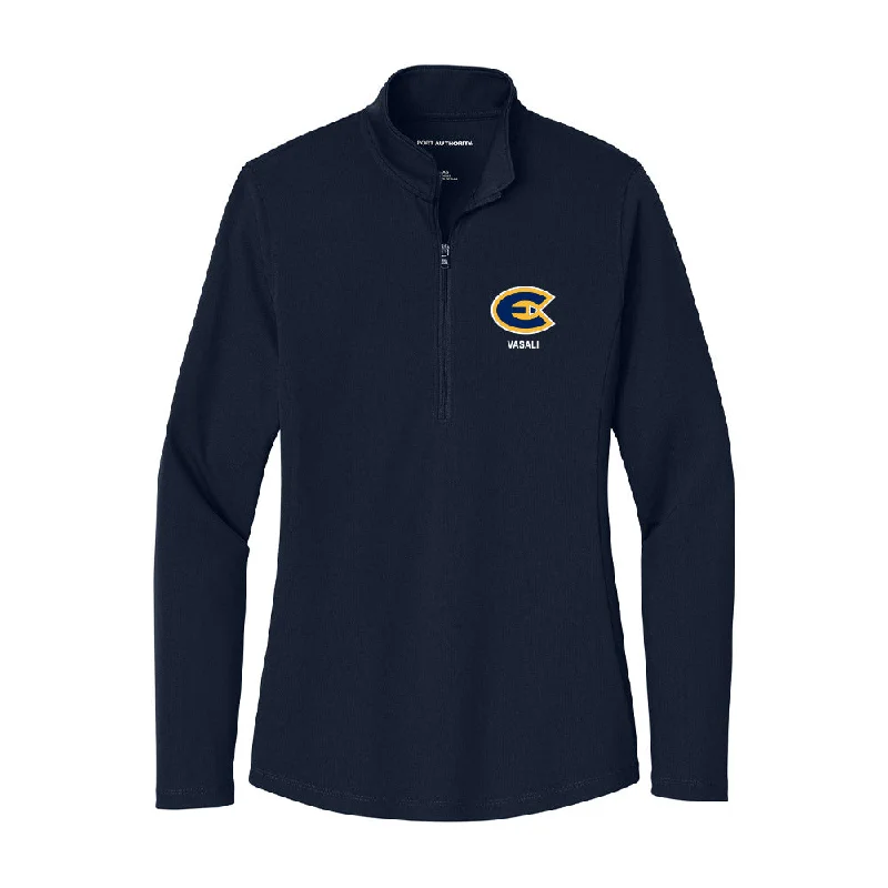 UW Eau Claire - NCAA Women's Gymnastics : Linnea Vasali - Women's Lightweight Quarter Zip Jacket Trench Coat Raincoat Waterproof Jacket