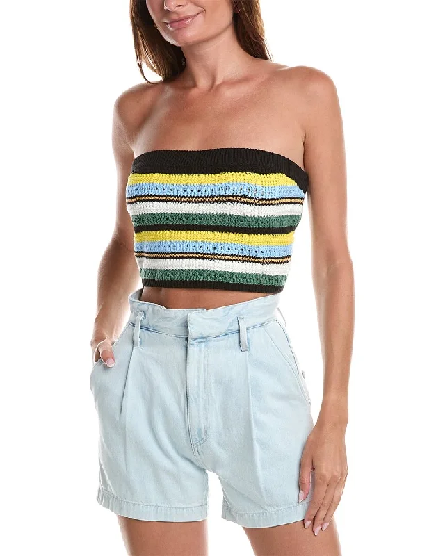 BCBGMAXAZRIA Sweater Tube Top Nylon Fabric Polyester Fabric Spandex Fabric
