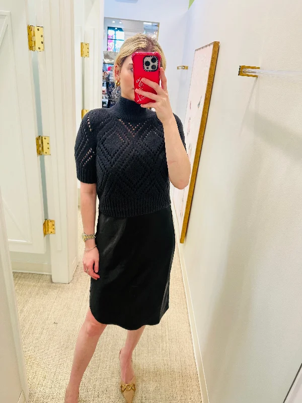 Min Sweater Dress Combo | Black Soft Cozy Warm