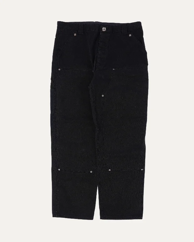Double Knee Carpenter Pants Chic Checkered Pants