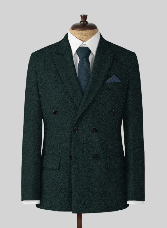 Naples Bello Green Tweed Jacket Zip Front Button Front Snap Front