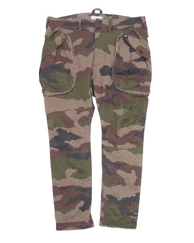 Camouflage Cargo Pants Casual Plaid Pants