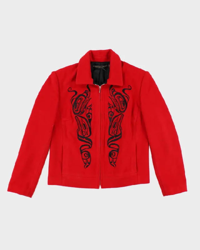 Vintage Dorothy Grant Wool & Cashmere Blend Jacket - L Mesh Jacket Canvas Jacket Denim Jacket