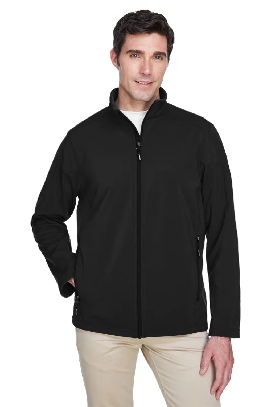 Core 365 Mens Cruise Water Resistant Full Zip Jacket - Black Quilted Jacket Puffer Jacket Insulated Jacket