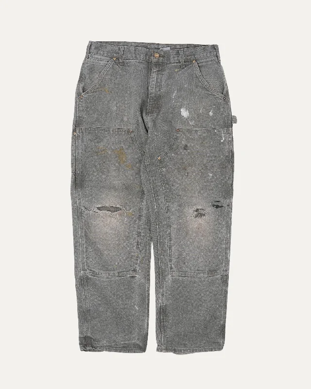Carhartt Double Knee Pants Casual Plaid Pants