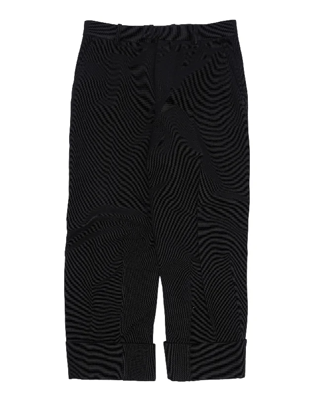 Cuffed Pants Comfortable Denim Trousers