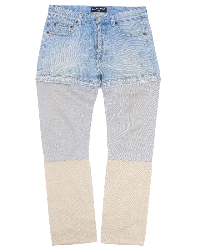 Convertible Pants Slim-Fit Leggings