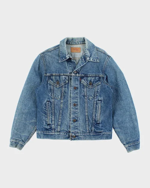Vintage 70s/80s Denim Jacket - M Quilted Jacket Puffer Jacket Insulated Jacket