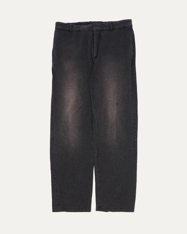 Slim Worn Out Pants Comfortable Fleece Pants
