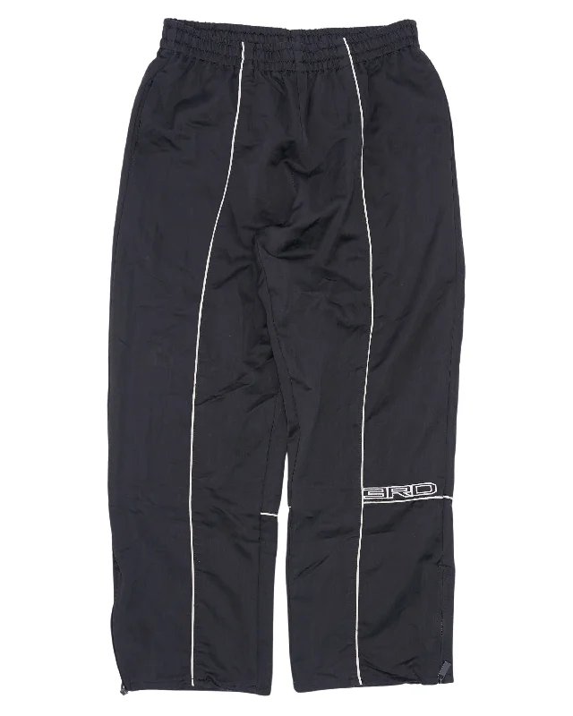 Piping Track Pants Elegant Silk Pants