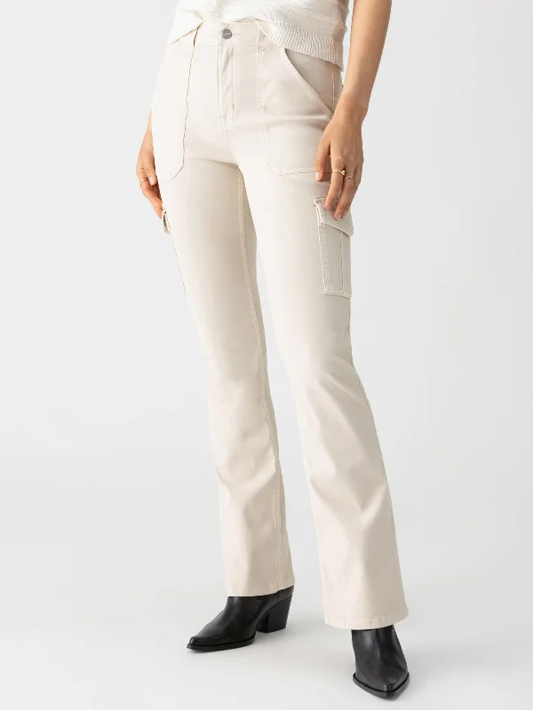 Sculpted Hayden Bootcut Standard Rise Pant Toasted Almond Formal Wide-Leg Pants