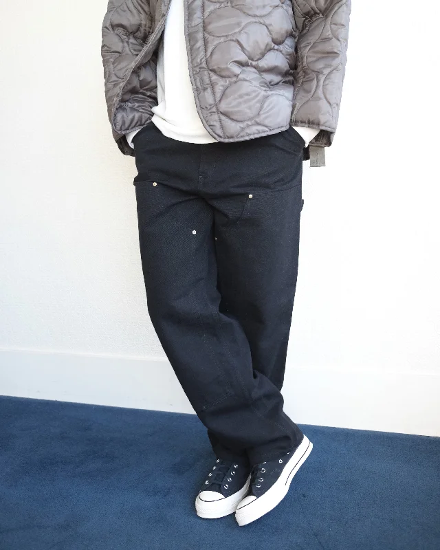 Double Knee Pant, Black Rinse Comfortable Cargo Pants
