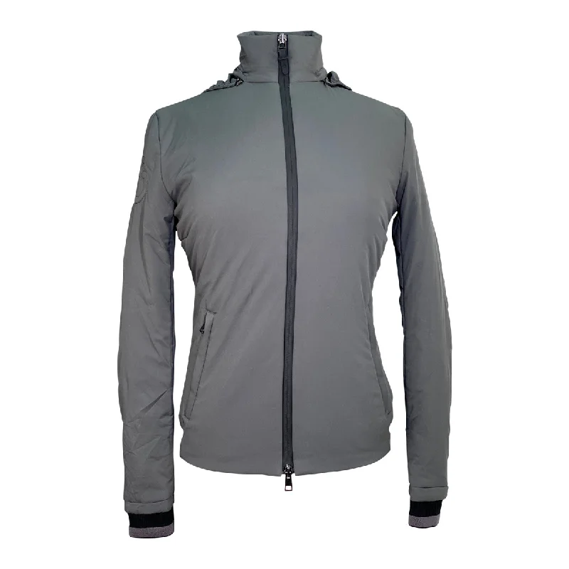 Cavalleria Toscana Lightweight Jacket in Grey - Women's Small Tailored Jacket Straight Jacket A-Line Jacket