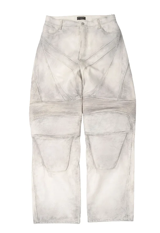 SS23 Mudshow Leather Biker Pants Classic Chino Pants