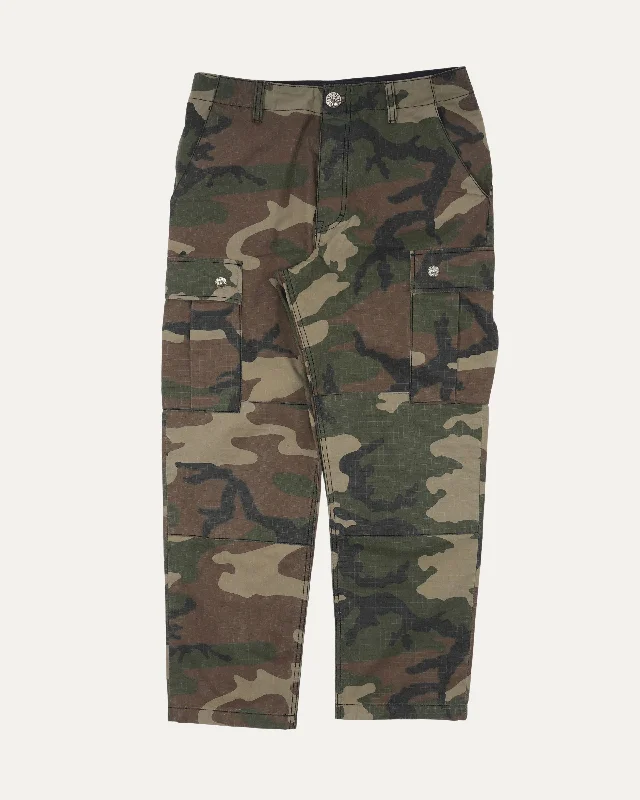 Camouflage Cargo Pants Comfy High-Waist Jeans