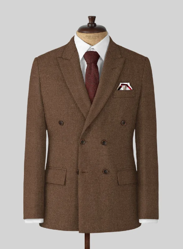 Naples Espresso Brown Tweed Jacket Plaid Jacket Tartan Jacket Houndstooth Jacket