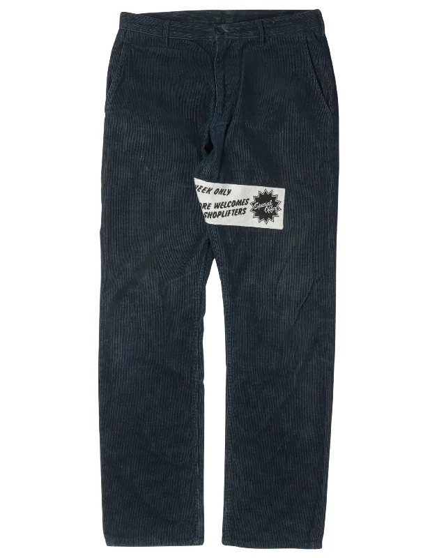 Closing Down Sale Corduroy Pants Elegant Wool Trousers