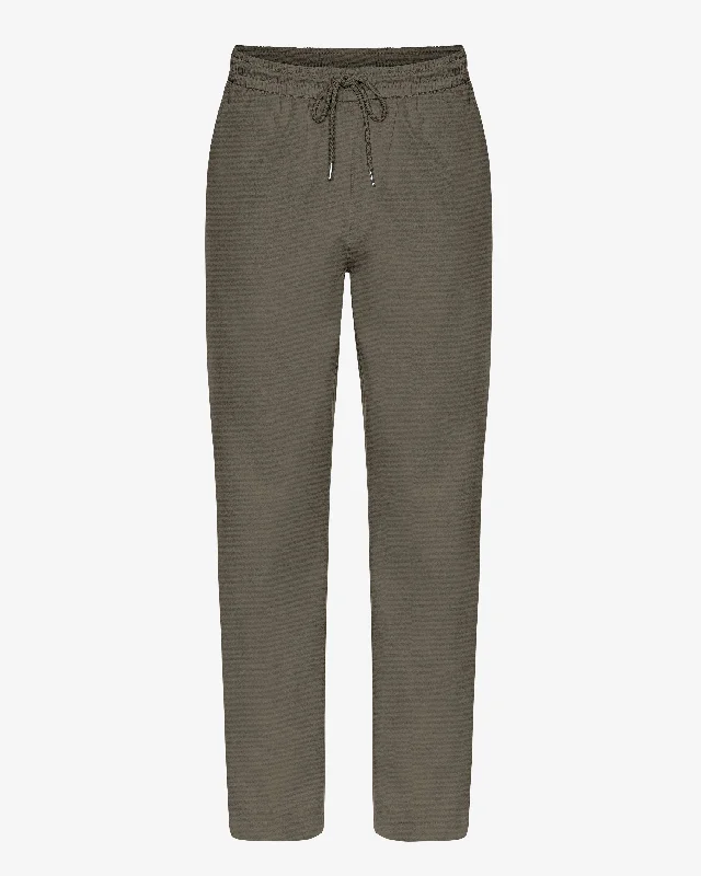Organic Twill Pants - Dusty Olive Casual Wide Pants