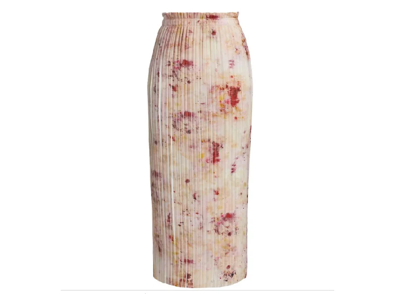 Jason Wu Ombre Pleated Midi Skirt cashmere skirt fine