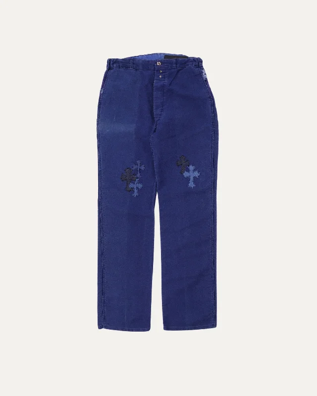 Cross Patch French Bleu de Travail Work Pants Trendy Velvet Pants